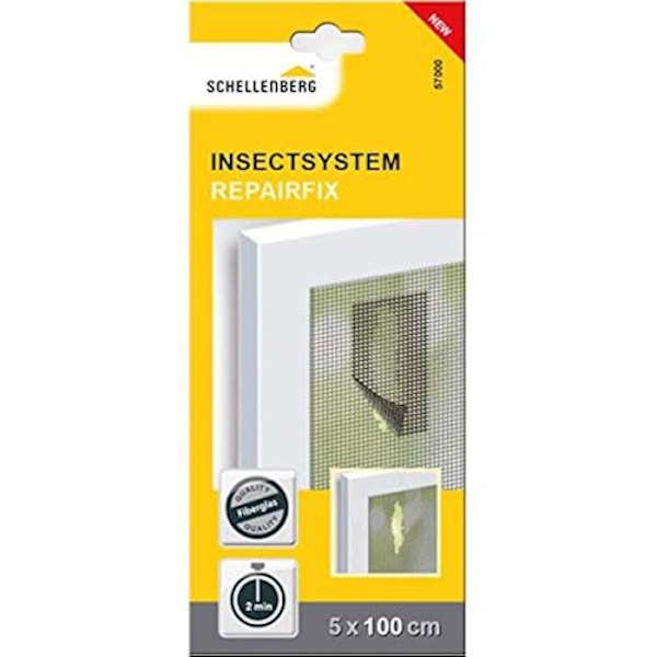 Reparationsplåster för myggnät i glasfiber - Schellenberg - 5x100cm - Självhäftande