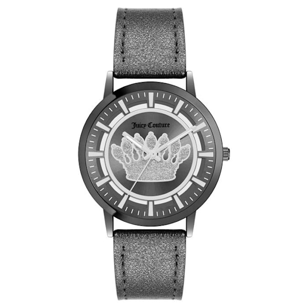 Klocka - Juicy Couture - JC1345GYGY - Läder - Kvarts - Analogisk grått/grå