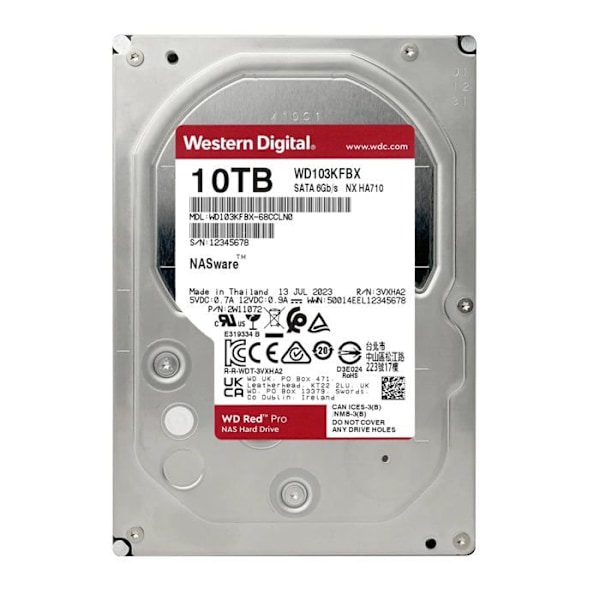 WD Red Pro WD103KFBX - disk