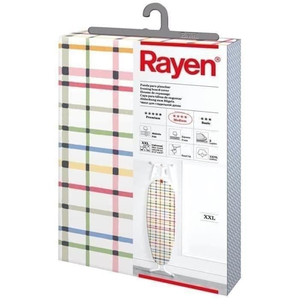 RAYEN - Strykbrädesöverdrag 150x55 cm medium XXL easyclip