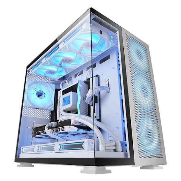 Spelchassi - MARS GAMING - MC-NOVA2 - E-ATX - Dubbel Härdat Glas - Vätskekylning
