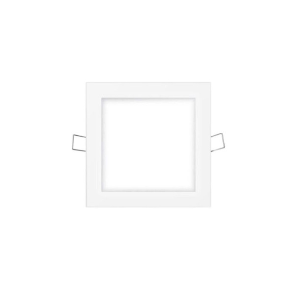 6W LED downlight fyrkantig 11,7cm Blanc du JourWhite