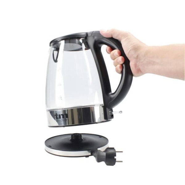 Vattenkokare - TMELECTRON - 1,7 L - Borosilikatglas - Håller värmen - Anti-kalk Glas