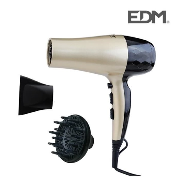 2000w jonisk hårtork med edm diffusor
