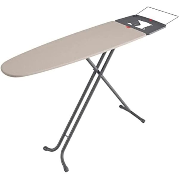Rayen 6141.01 Premium Strykbräda med Stöd för Strykjärn och Klädhängare, Metall, Gråbeige, 120,5 x 41 cm Grisbeige