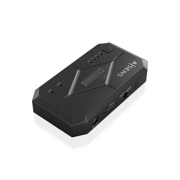 Dockningsstation - AISENS - ASDS-M2SATA04B - USB 3.0 - Svart - Kompatibel HDD/SSD