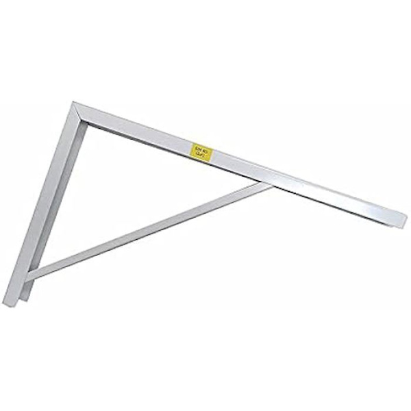 Robust vit stålfyrkant 30 x 50 cm Vit