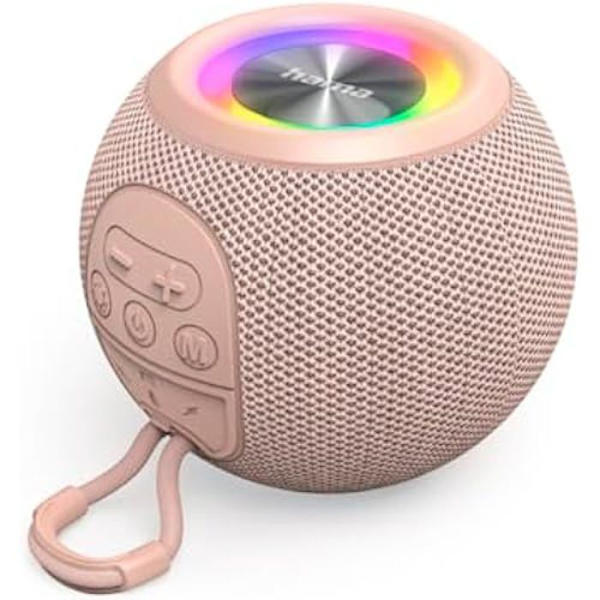 Bluetooth-högtalare - HAMA - Bollformad högtalare - 5 W - Rosé - 10 timmars batteritid Rosa