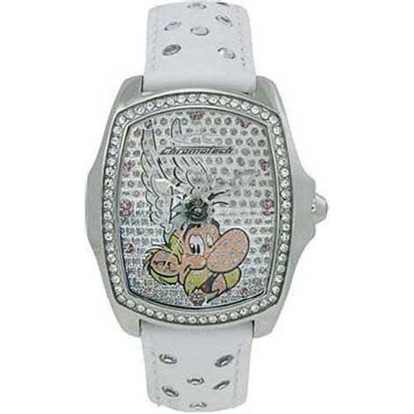 Chronotech Asterix & Obelix, Armbandsur, Barn, Stål, Silver, Läder, Vit