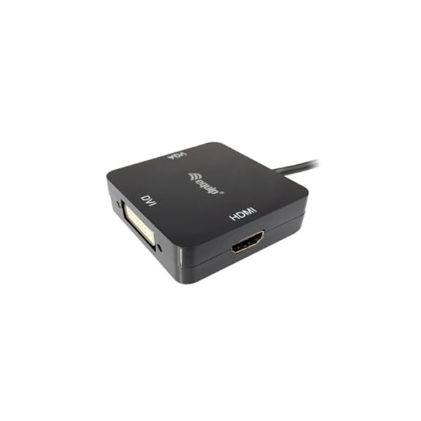 Adapter 3 i 1 - THUNDERBOLT - Mini Display Port - HDMI, DVI, VGA - Upplösning 4K - Plug and Play