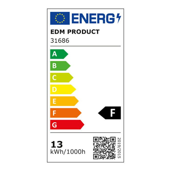 LED elektronisk remsa - EDM - 86cm - 1050 lumen - 6 400k - kallt ljus Blanc du JourWhite