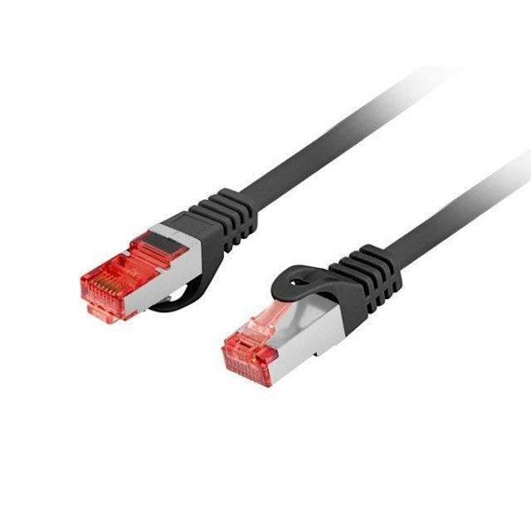 LANBERG PATCH CORD KAT.6 FTP LSZH CU 5M BLACK FLUKE PASSED - PCF6-10CU-0500-BK