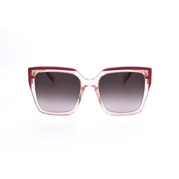 Sunglasses - Furla - SFU695 - Glänsande genomskinlig persika - Skydd 3 - Klassisk ram Glänsande Transp.peach