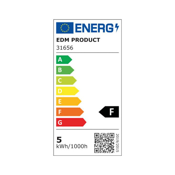 EDM infälld LED-spotlight - 5W - 380lm - 3200K - vit ram - 31656 Vit