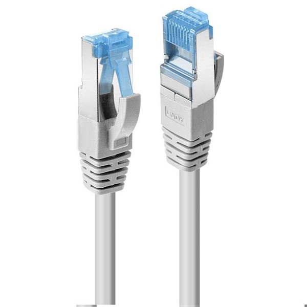Kopparnätverkskabel - LINDY - Cat.6A S/FTP - 500MHz - 5m - Grå