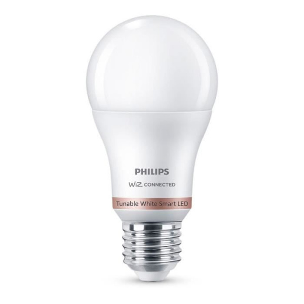 Standard LED-lampa e27 8w 2.700k-6.500k 806lm wifi philips wiz Vit