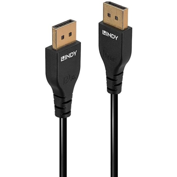 Lindy - 36461 - Slim DisplayPort 1.4-kabel, 1m