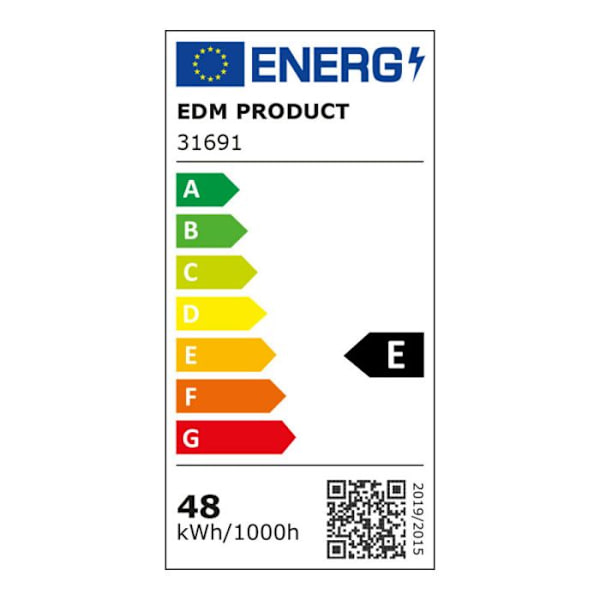 LED elektronisk remsa - EDM - 48w 121cm - 4000k dagsljus - 4200 lumen Vit