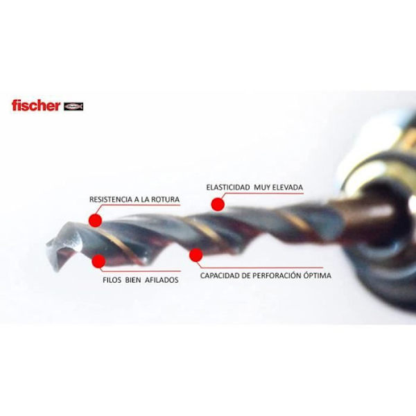 Pack 10 metallborrar f3 hss-r din 338 9,5x81 / 125 614149 fischer