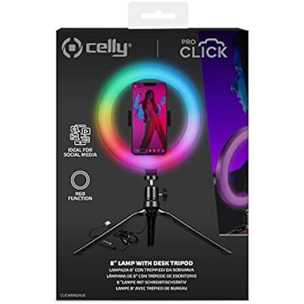 Ringljus - CELLY - ARO Luz RGB 15 cm - Integrerad LED - Plast - Harts - Modernt RGB