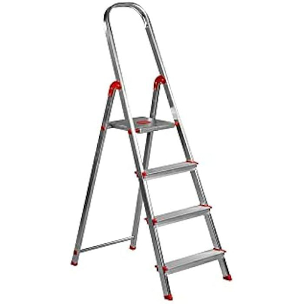 Escabeau - ROLSER - Unica - Lätt aluminium - 4 steg - Maximal belastning 150 kg Aluminium