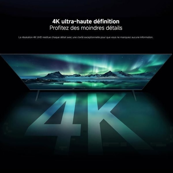 QLED 4K-skärm - Xiaomi - TV A Pro 43 - Dolby Audio - HDR10+ - Smart TV