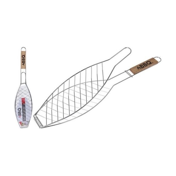 Grill för Fisk i Rostfritt Stål - Märke - Modell - 14 x 58 cm - Vit Vit