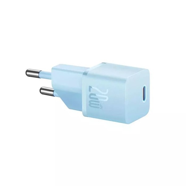 Snabbladdare - Baseus - GaN 5 Mini - 20W - Europeisk version - Blå färg Blå