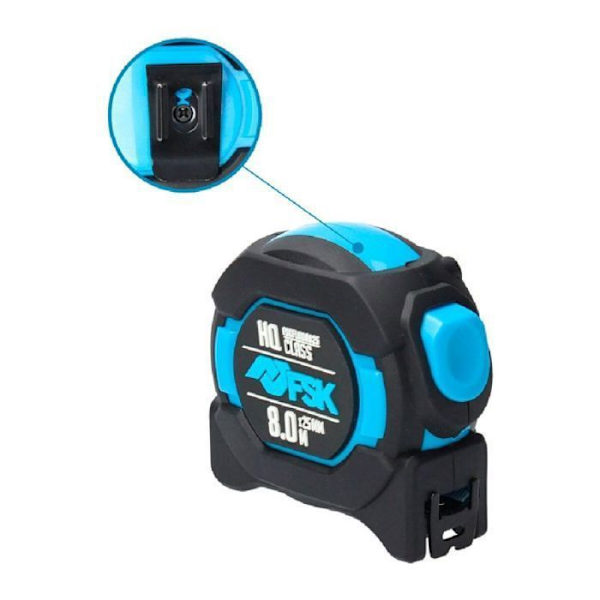 Längd (meter - tejp - bandmätare) Ferrestock - FSKFLHQ8025 - Blå Flexometer
