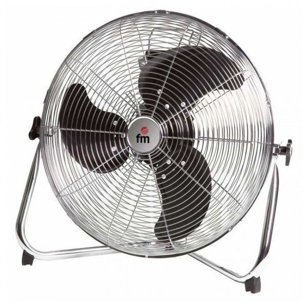 Golvfläkt - Grupo FM - F-50 - 200W - Metall Svart, Silver