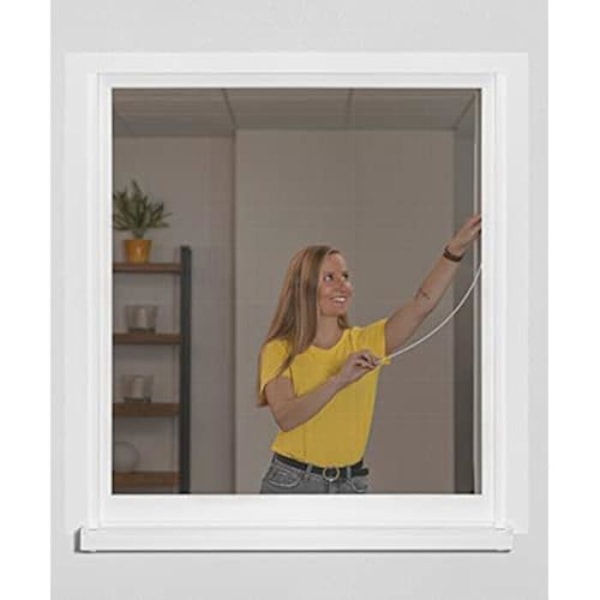 Fönstermyggnät - SCHELLENBERG - Easy Click - Glasfibertyg - 100 x 120 cm