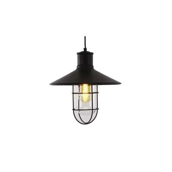 Hänge Ljuskrona EDM Vintage Aluminium Svart 60W E27