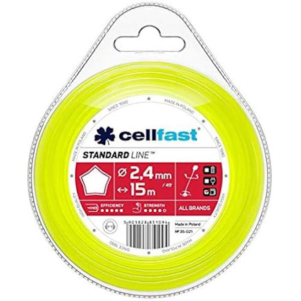 Skärtråd - CELLFAST - 35021 - Nylon - Ø 2,4 mm - Längd 15 m