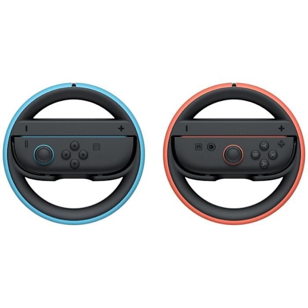 Paire av ratts för Joy-Con 2 • Tillbehör till Nintendo Switch 2 Svart, Ljusblå & Ljusröd