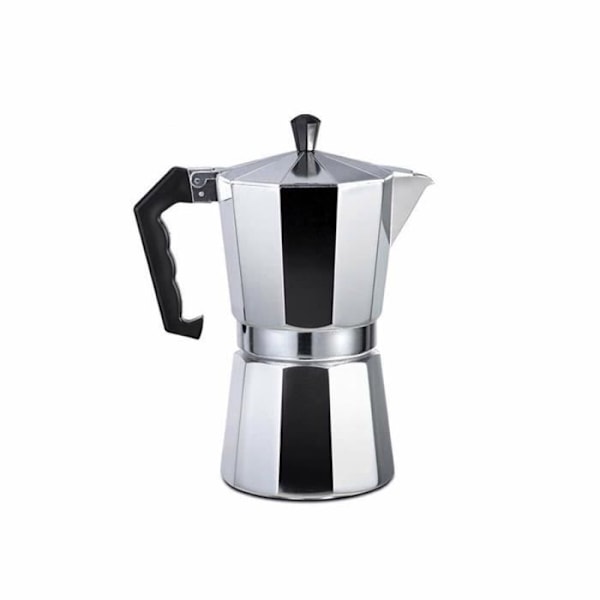 Kaffebryggare - EDM - Aluminium - 9 koppar - Kompatibel med alla typer av kök - Krom