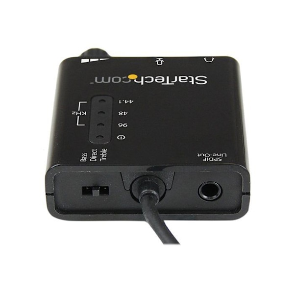 Externt USB-ljudkort med SPDIF digital ljudutgång - STARTECH - ICUSBAUDIO2D - 96 kHz/24 bitar - Svart