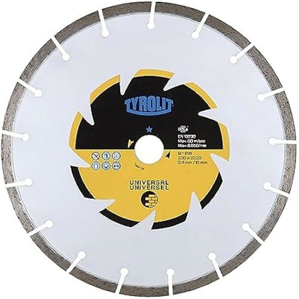 TYROLIT – Universal diamantklinga 230 x 2,4 x 22,2 609177