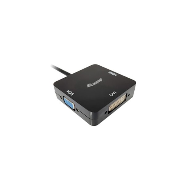 Adapter 3 i 1 - THUNDERBOLT - Mini Display Port - HDMI, DVI, VGA - Upplösning 4K - Plug and Play