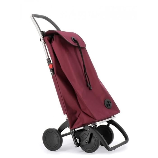 ROLSER Cabriolet Fällbar Shoppingvagn - Imax - Bordeaux - 2 till 4 hjul Äggplanta