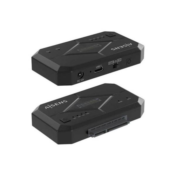 Dockningsstation - AISENS - ASDS-M2SATA04B - USB 3.0 - Svart - Kompatibel HDD/SSD