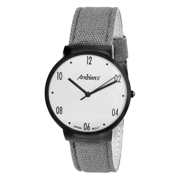 Klocka - Arabiska - HNA2236G - Kvarts - Textil - 40 mm - Vattentålig 3 ATM Grå