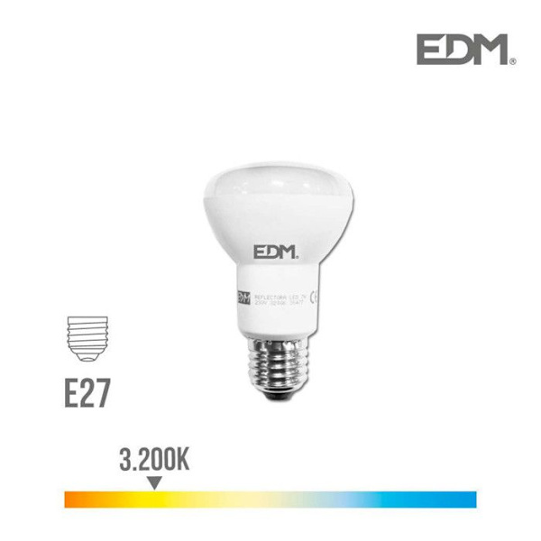 LED-lampa R63 SMD 7W 470 Lumens E27 3200K - EDM 35477 Vit varmt