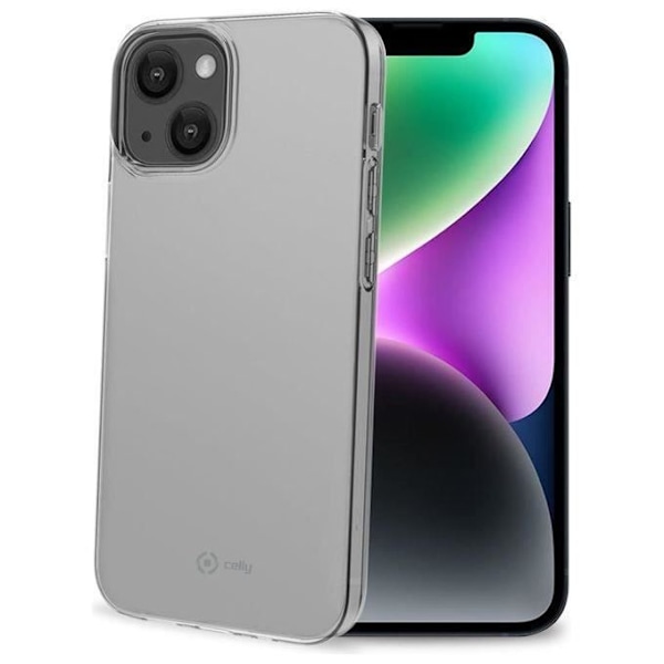 Coque - CELLY - IPH14 - Transparent - Flexibel - Stötsäker skydd Transparent