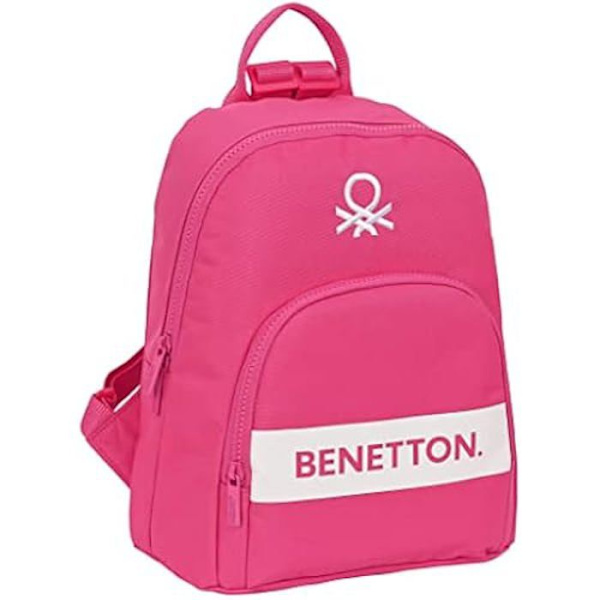 Benetton miniryggsäck - SAFTA - Hallon - Röd Röd
