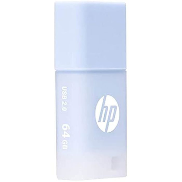 USB-nyckel - HP - v168 - 64 GB - USB 2.0 - Pastellblått - Hållbar design Blå