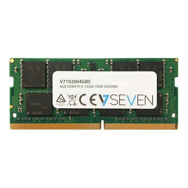 V7 RAM-modul - 4 GB DDR4-2400/PC4-19200 SDRAM - CL17 - SO DIMM 260 stift