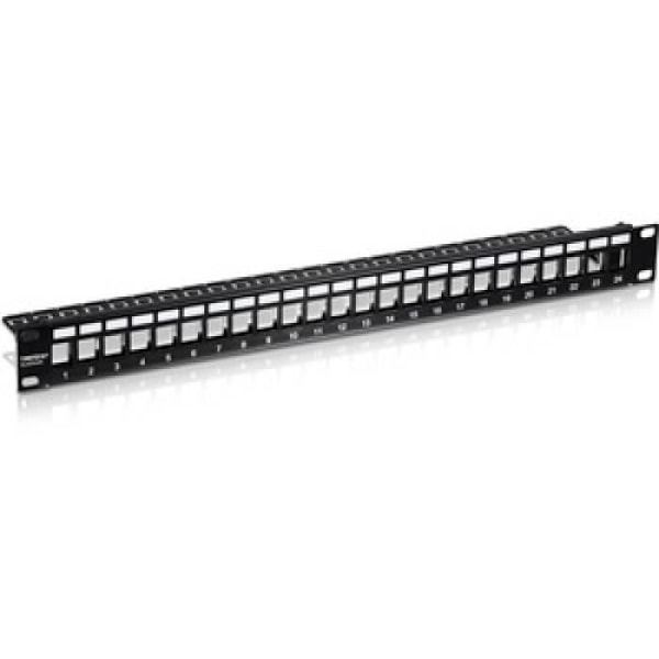 24-PORTAR 1U PATCH PANEL BLANK KEYSTONE 0,000000 Svart Svart