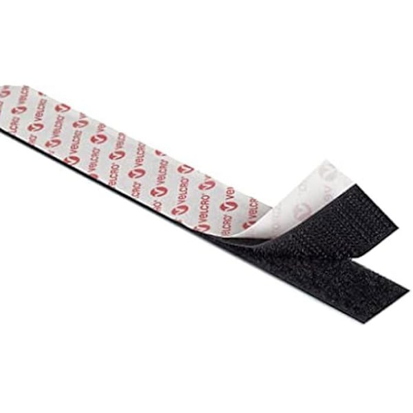 Universalfäste - VELCRO - 5 m - Vit - Bredd 20 mm - Sticky Vit