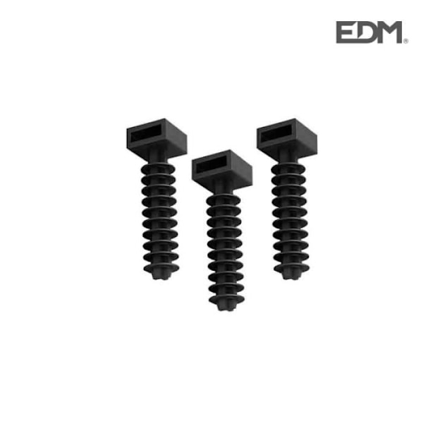 Käntare - Ej specificerat - N°6 - Svart - Nylon - Pack om 100 enheter Svart