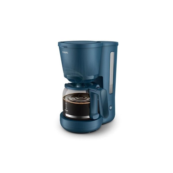Kaffebryggare - PHILIPS - HD7411/70 - 1,25L - Automatisk avstängning - Permanent filter Blå